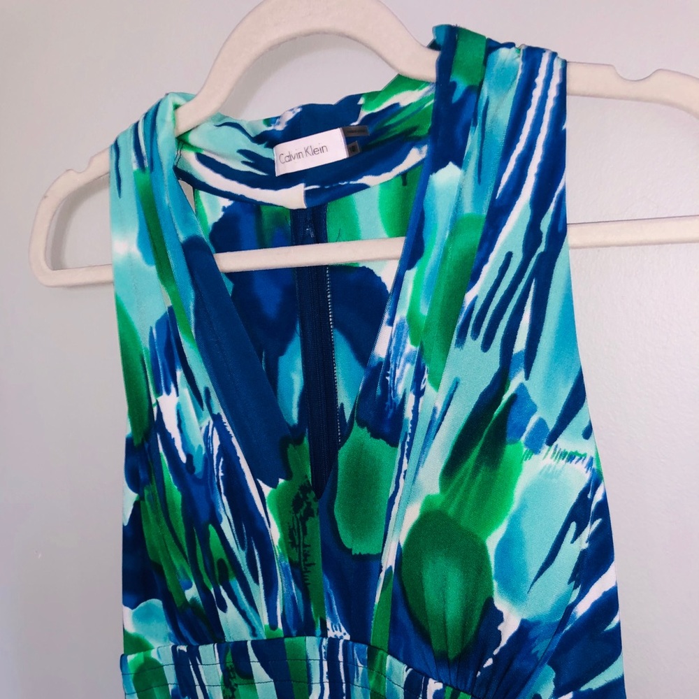 NWOT Green & Blue CK dress